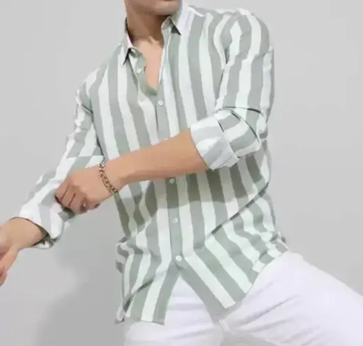 RETRO men shirt full sleeves green colour with high quality and new look