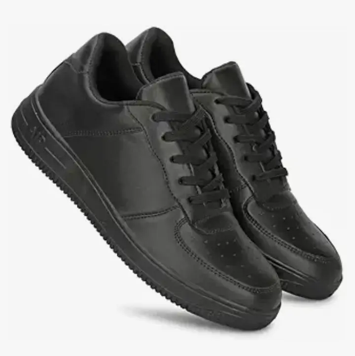 Casual Sneakers Black Outdoor Shoes for Boys and Men